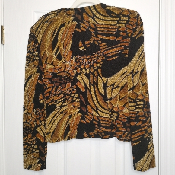 Vintage Joseph Ribkoff  Pattern Zipper Jacket - Picture 7 of 8